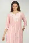 Red And White Kurti For Women
