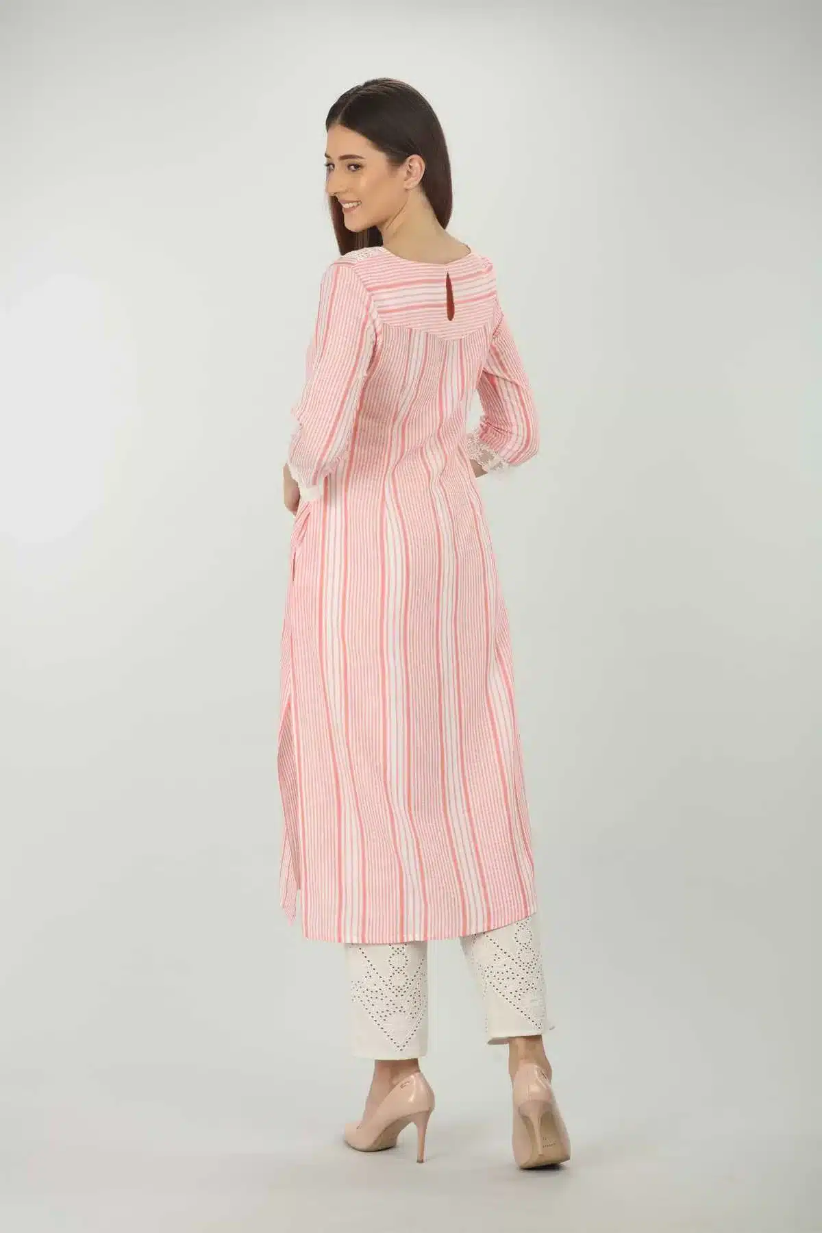 Red And White Kurti For Women