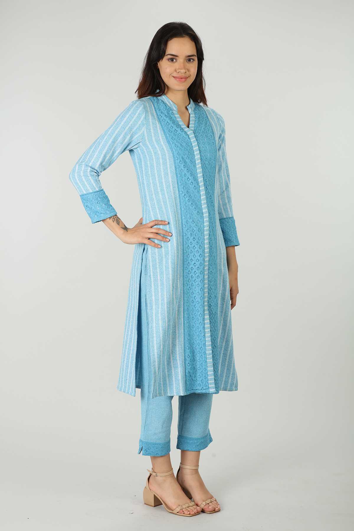Kurti In Blue Colour For Women