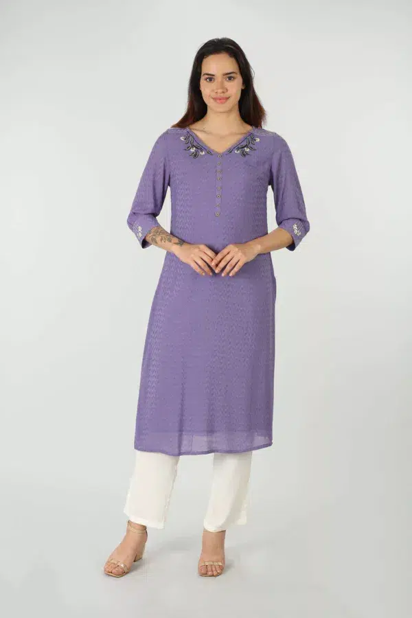 Lavender Kurta For Women
