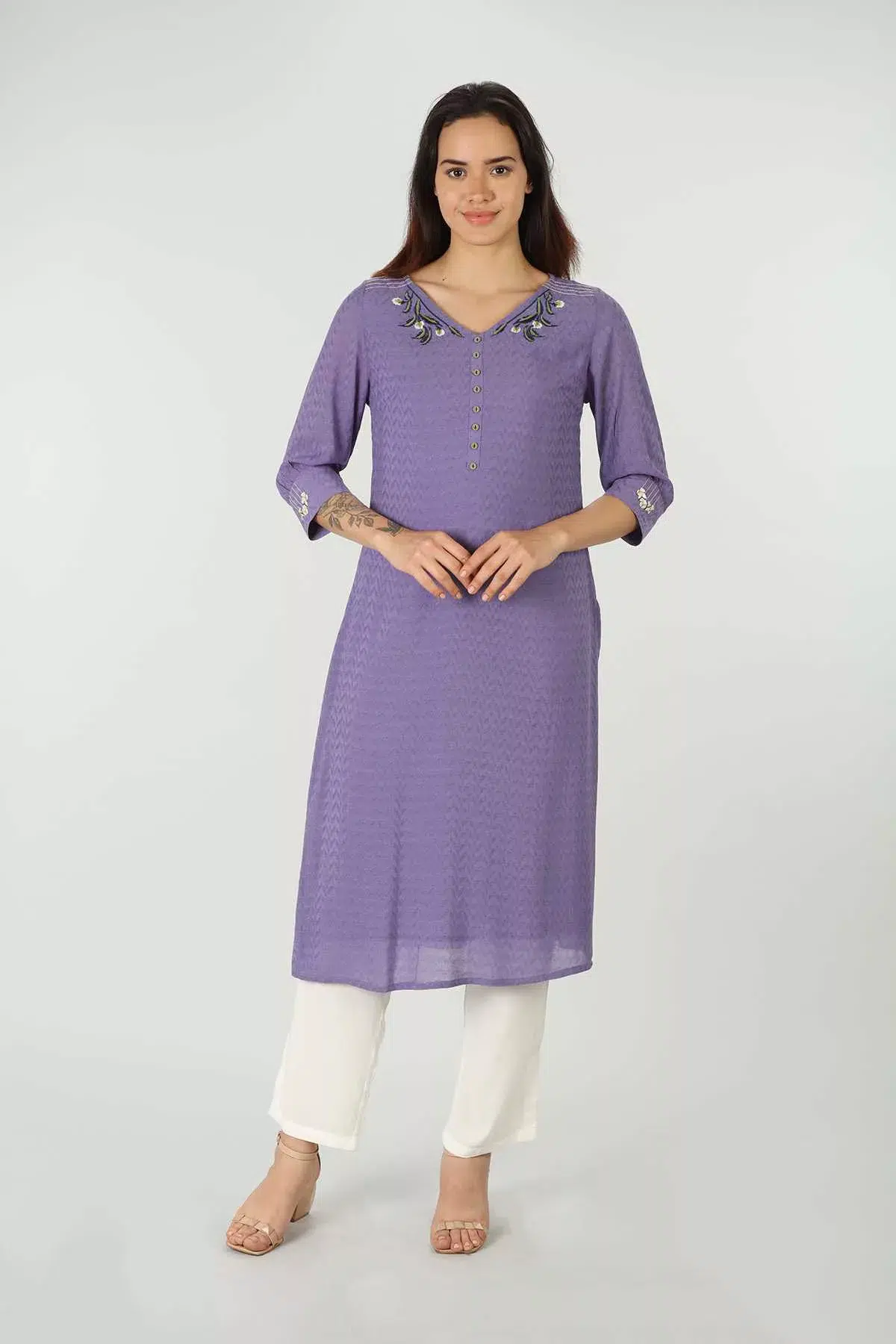Lavender Kurta For Women