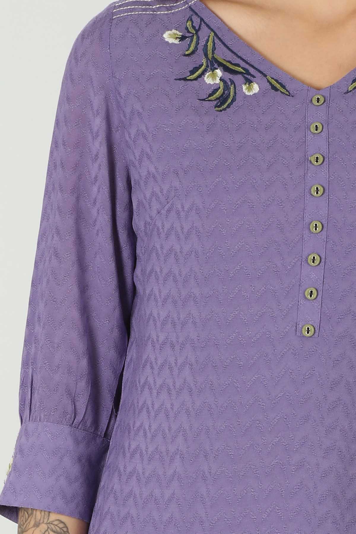Lavender Kurta For Women