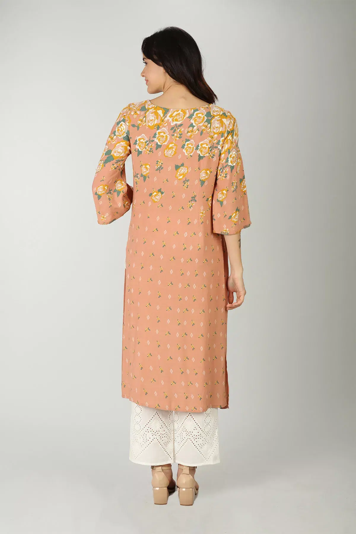 Peach Colour Kurti For Women