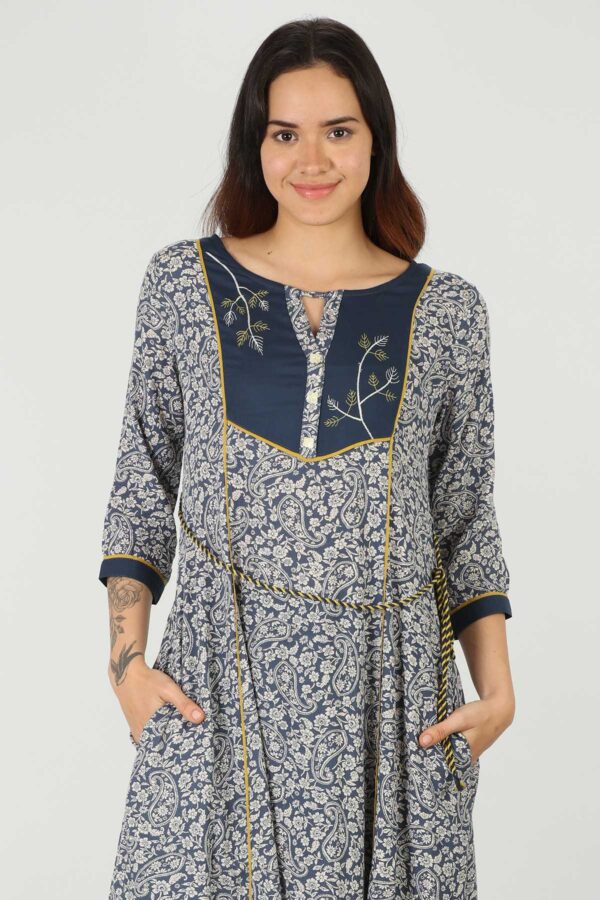 Kurti In Blue Colour For Women