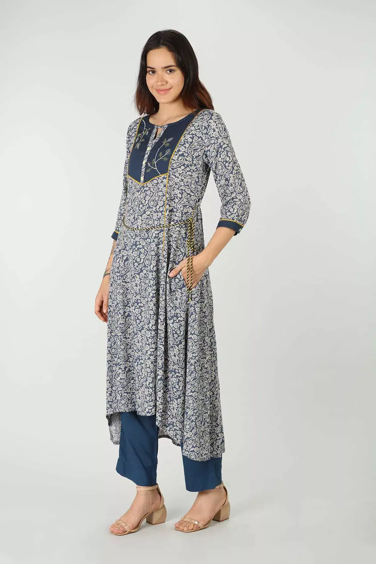 Kurti In Blue Colour For Women