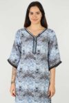 Printed Blue Kurta For Ladies
