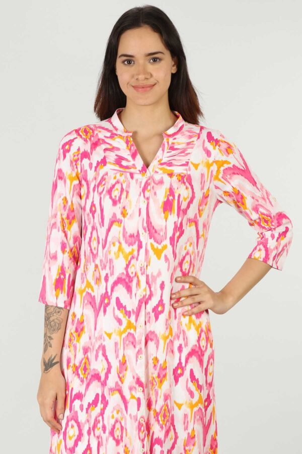 Pink Printed Kurti For Women