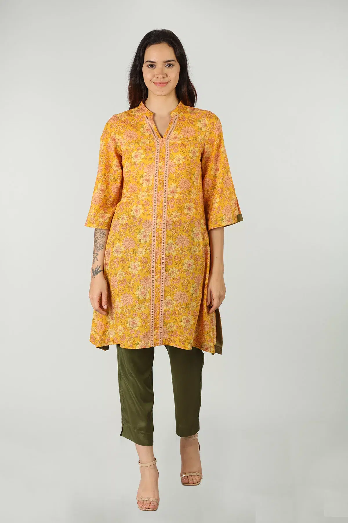 Mustard Kurta Women