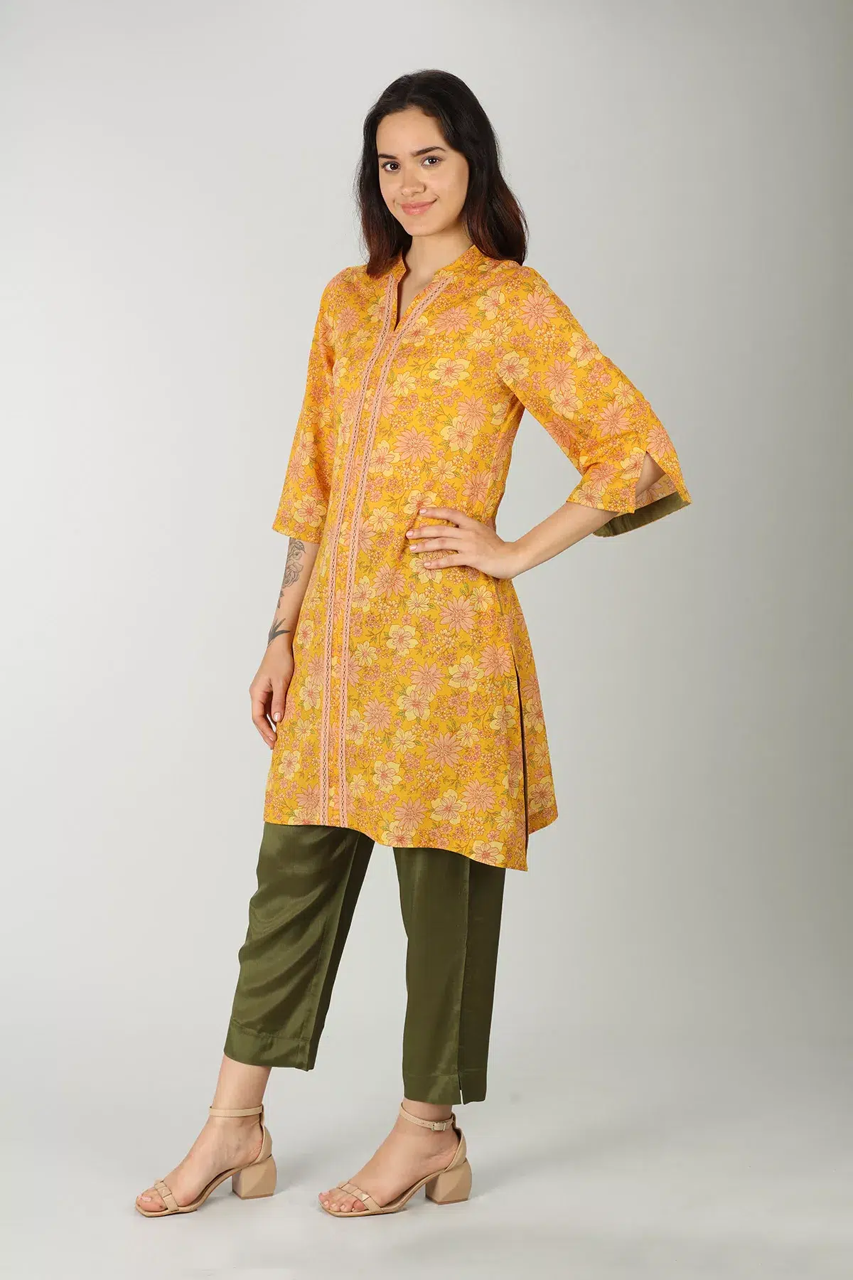 Mustard Kurta Women