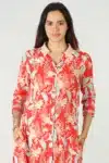 Printed Red Kurti For Women
