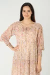 Printed Cream Dresses For Women