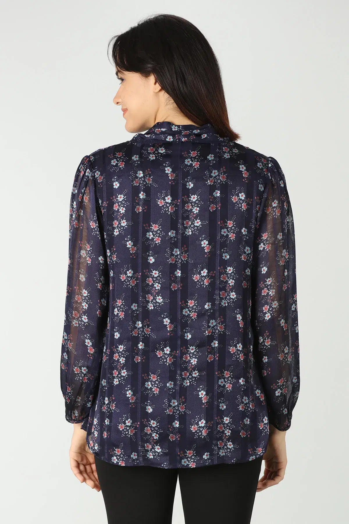 Printed Navy Blue Top For Women