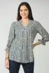 Striped Blue Top For Women