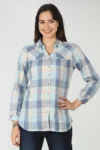 Blue Check Shirt Ladies