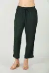 Dark Green Palazzo Pants For Women