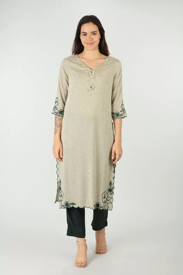 Dark Green Palazzo Pants For Women