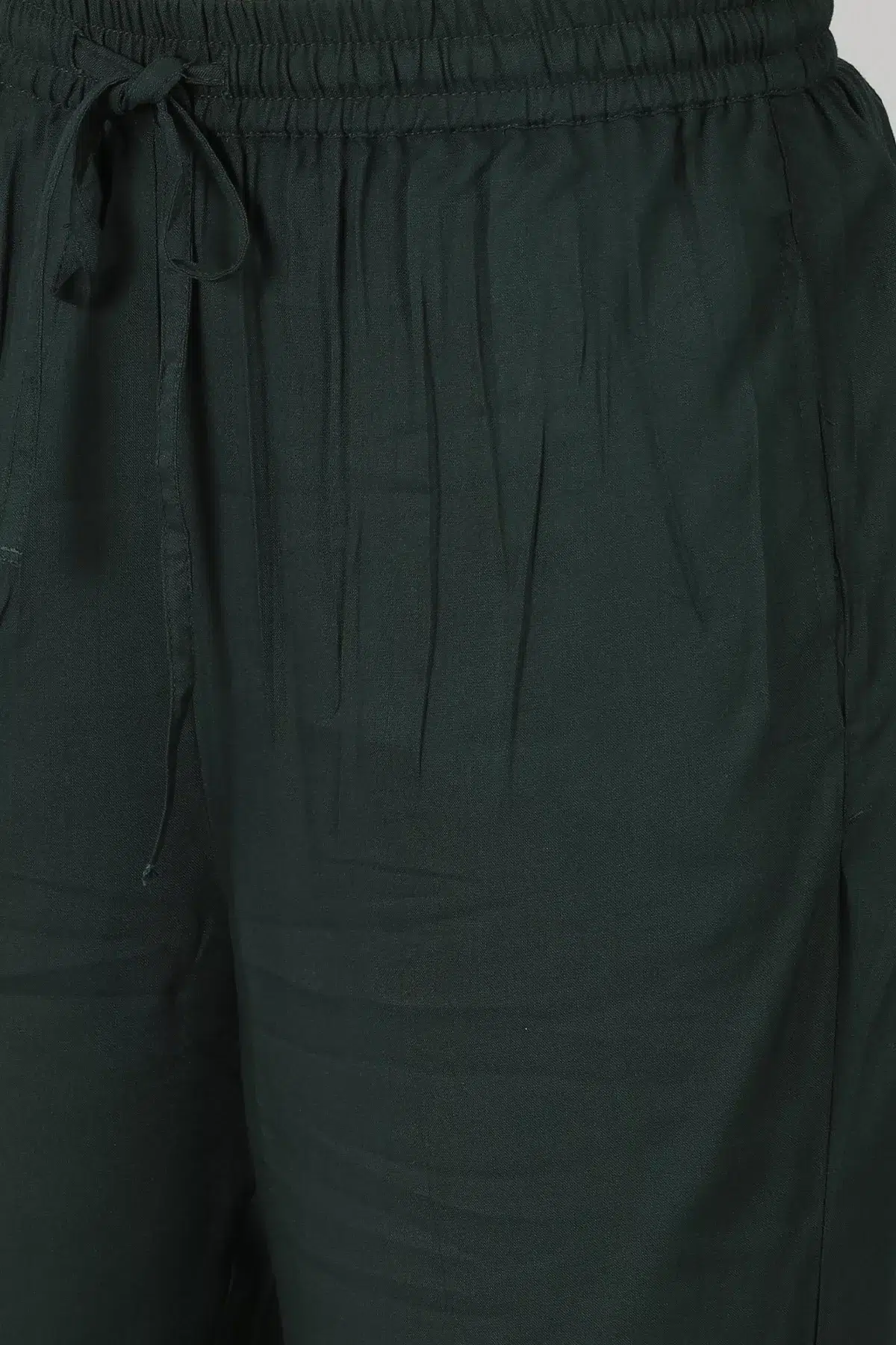 Dark Green Palazzo Pants For Women