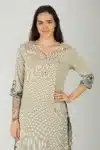 Off White Kurta For Women