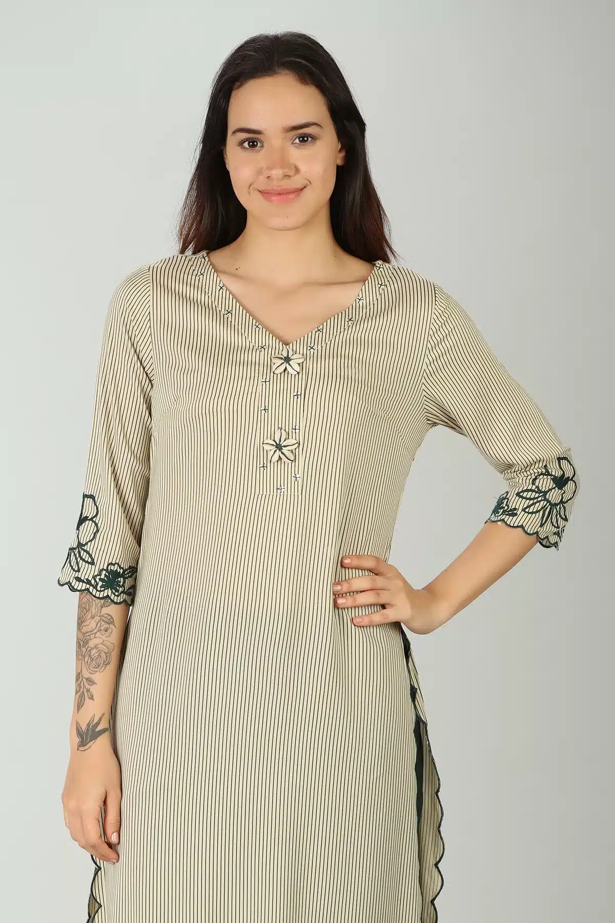 Off White Kurta For Women