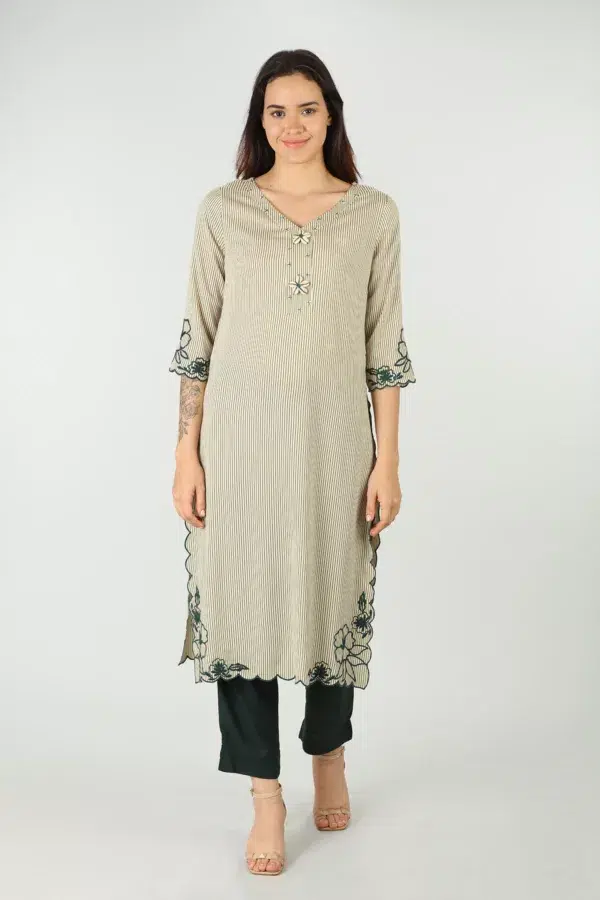 Off White Kurta For Women