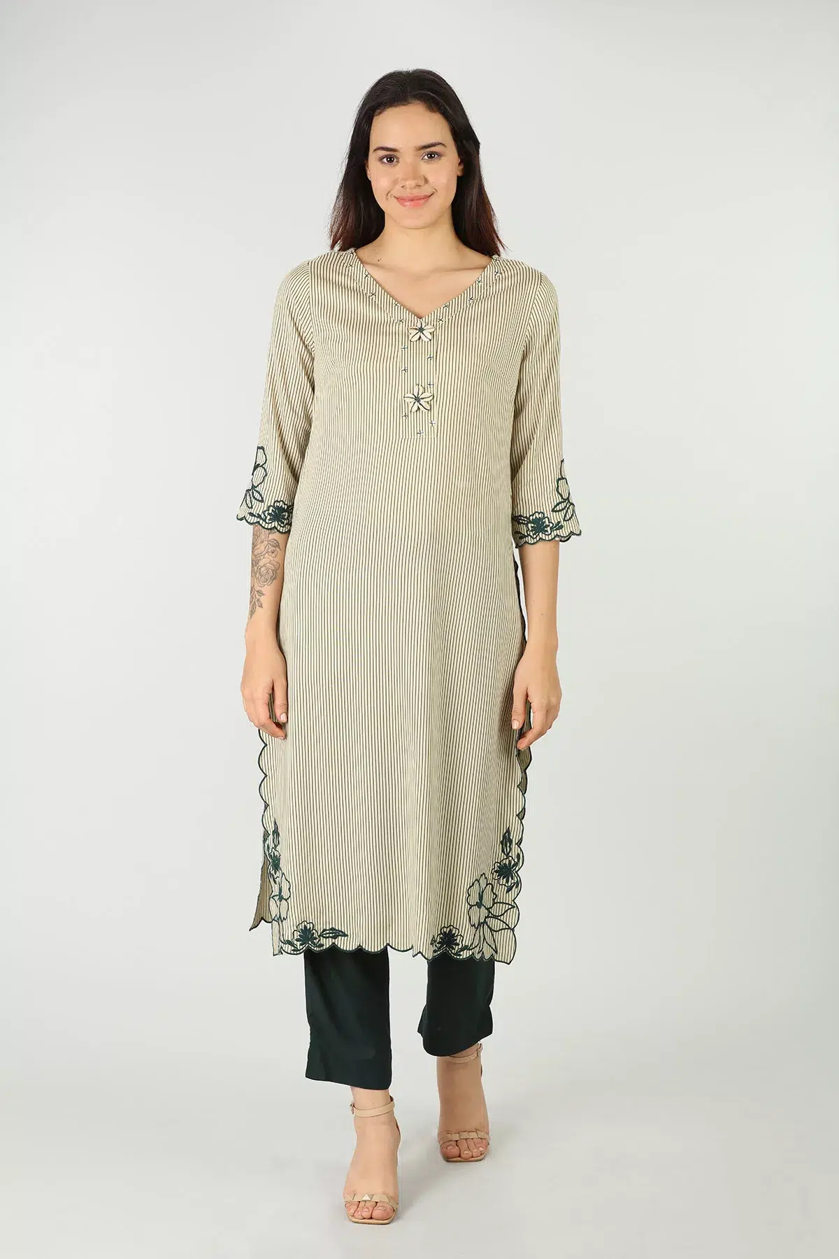 Off White Kurta For Women