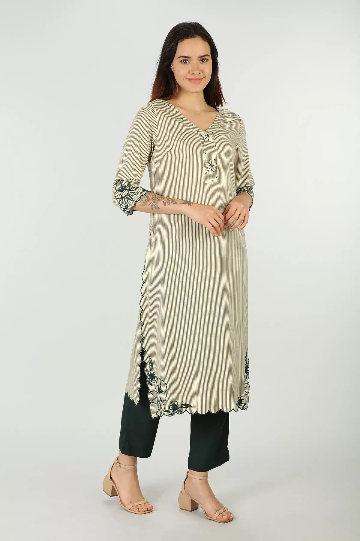 Off White Kurta For Women