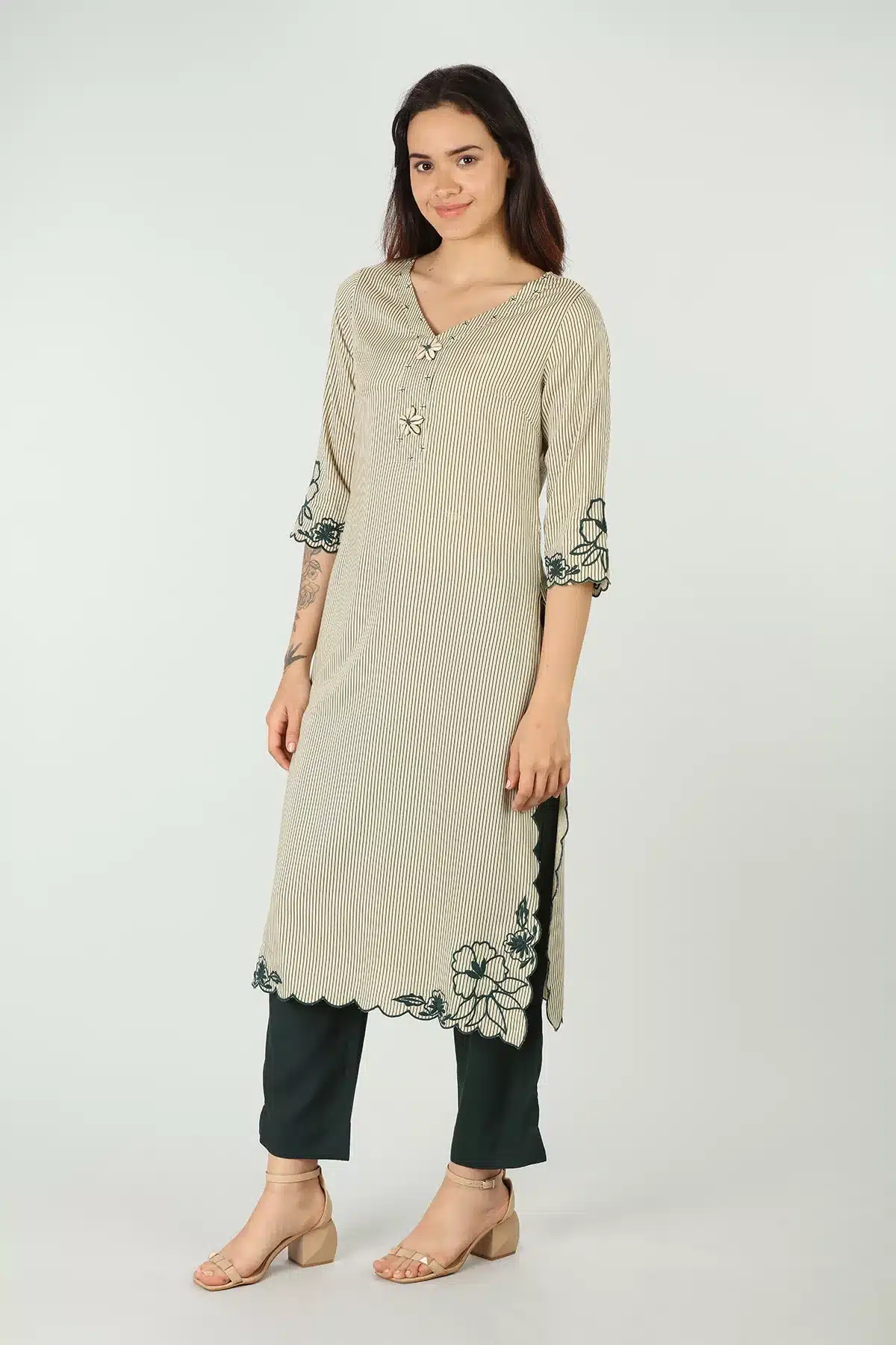 Off White Kurta For Women