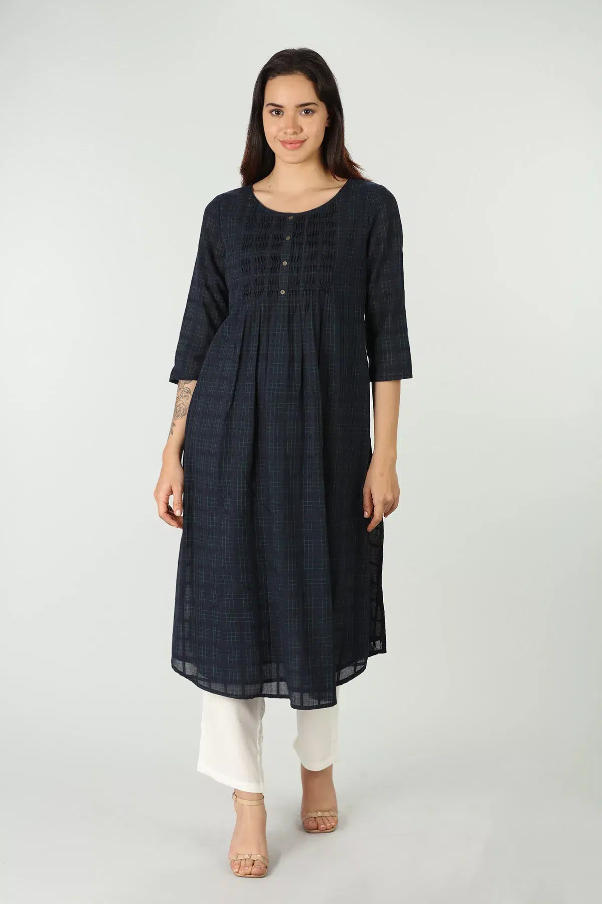 Navy Blue Kurti For Women