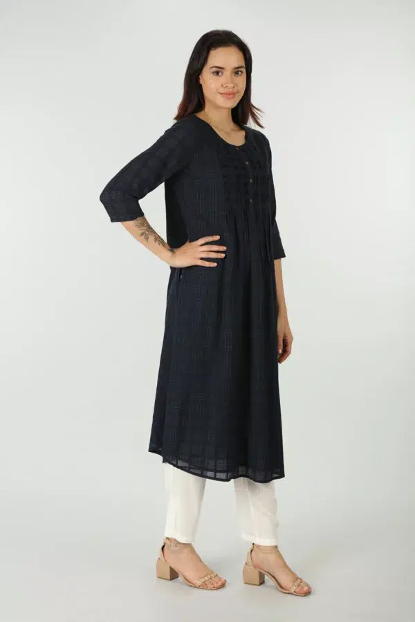 Navy Blue Kurti For Women