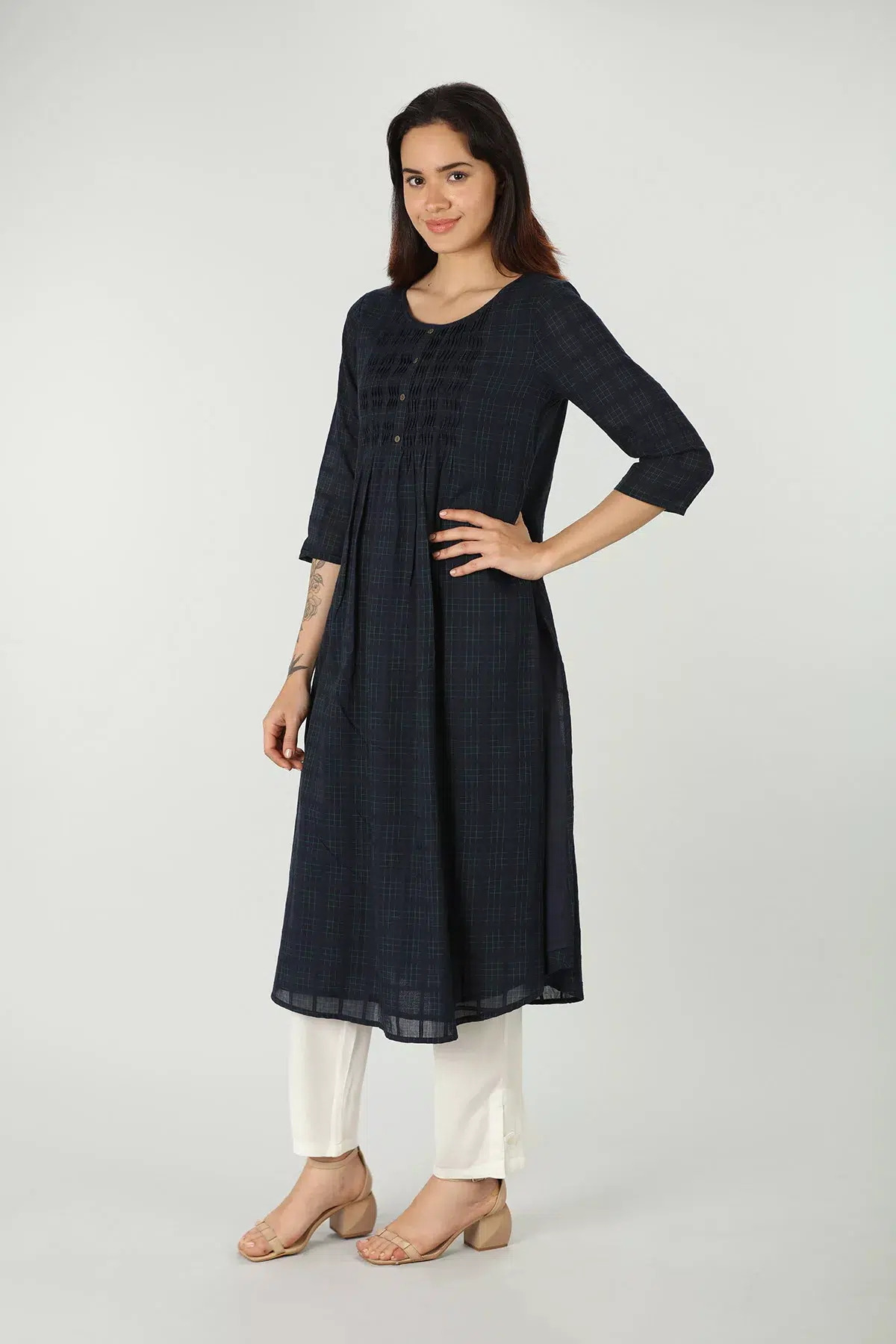 Navy Blue Kurti For Women