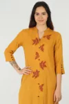 Mustard Kurti For Women