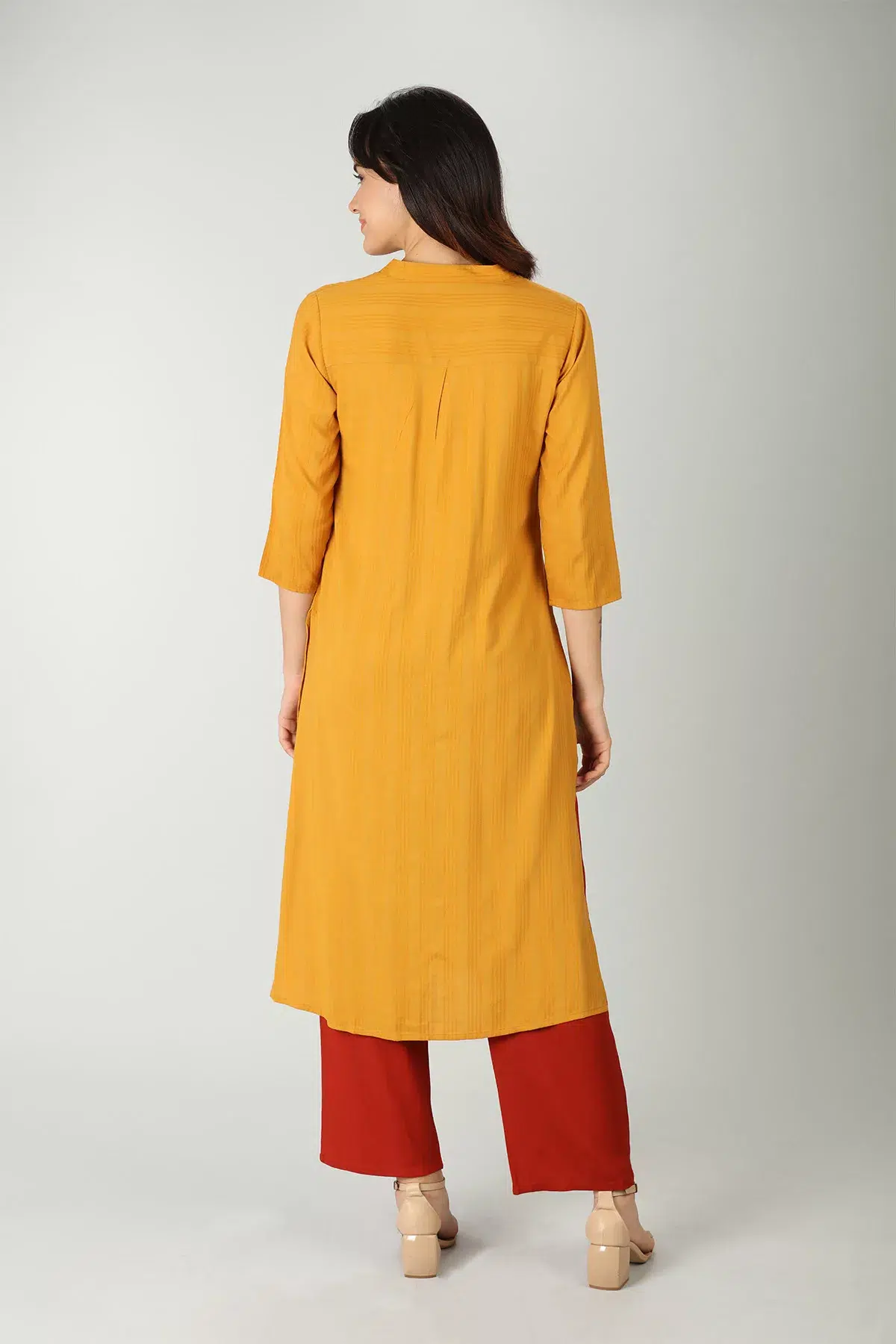 Mustard Kurti For Women