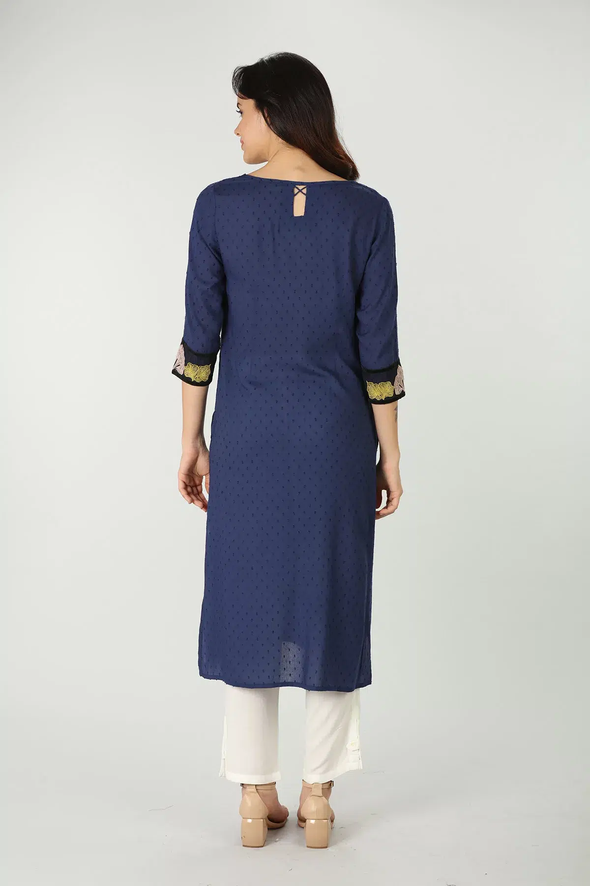 Blue Kurti Long For Women
