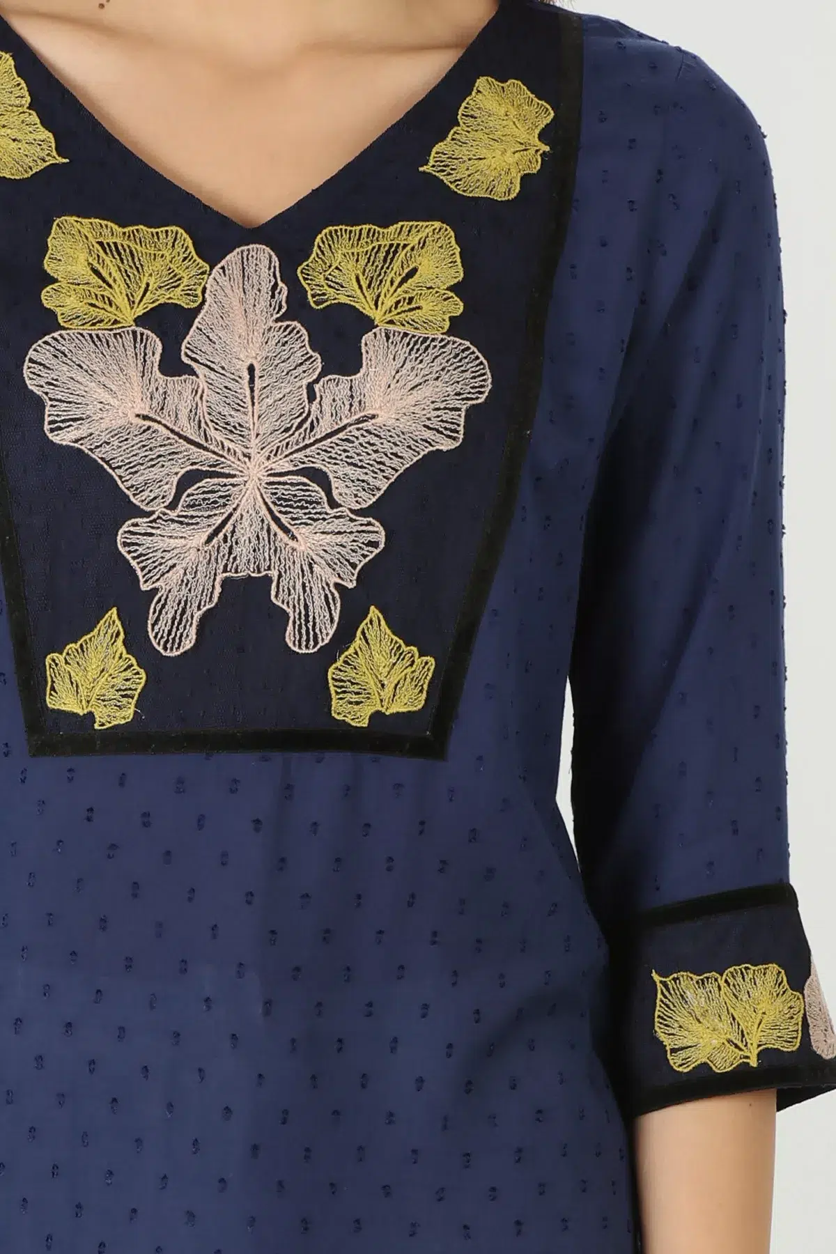 Blue Kurti Long For Women