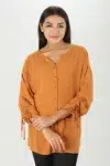 Solid Orange Top Ladies