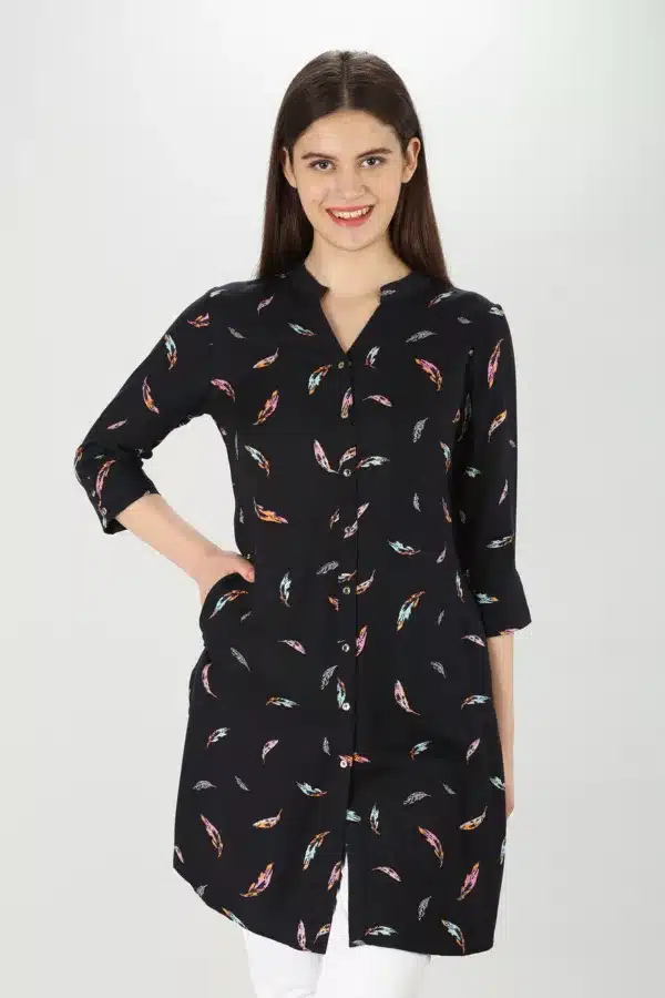 Printed Black Tunics For Women