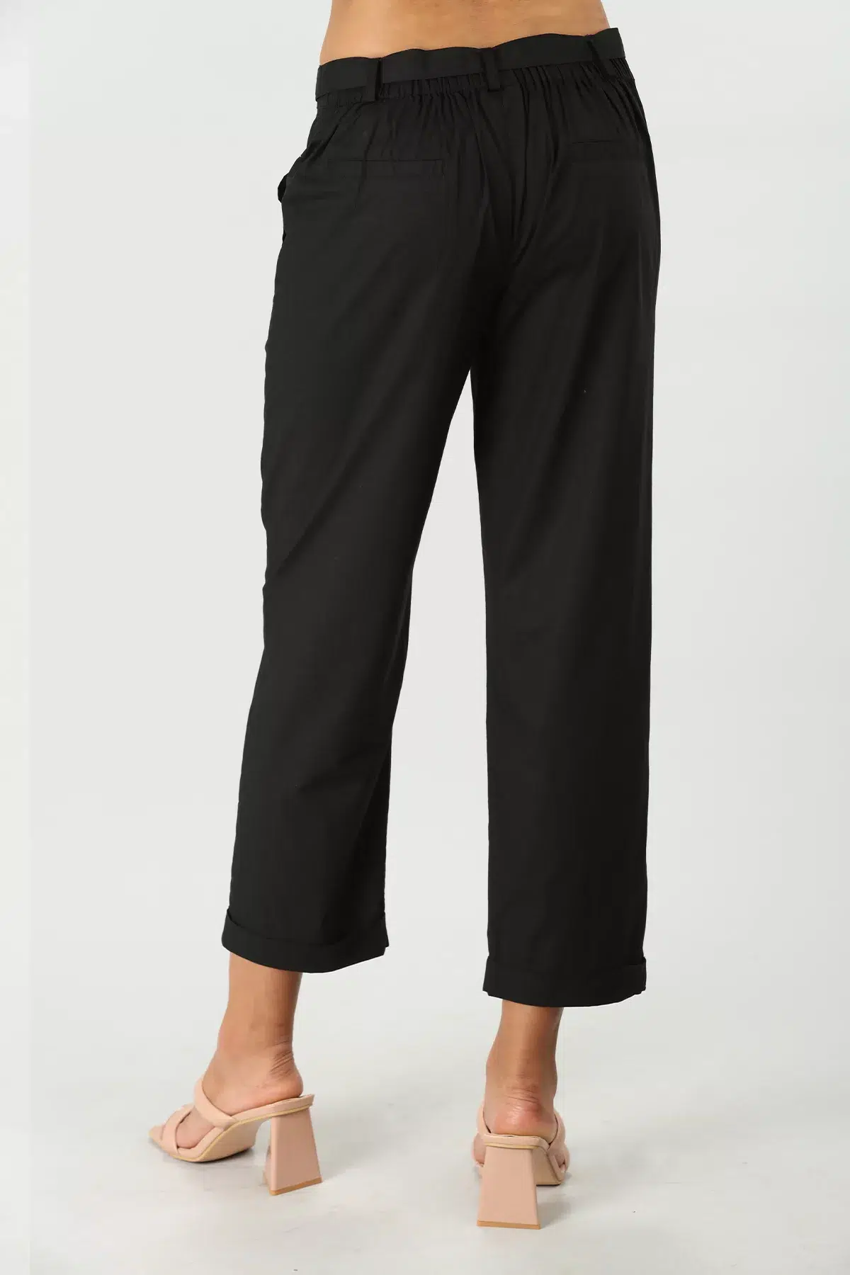 Solid Black Pant For Women