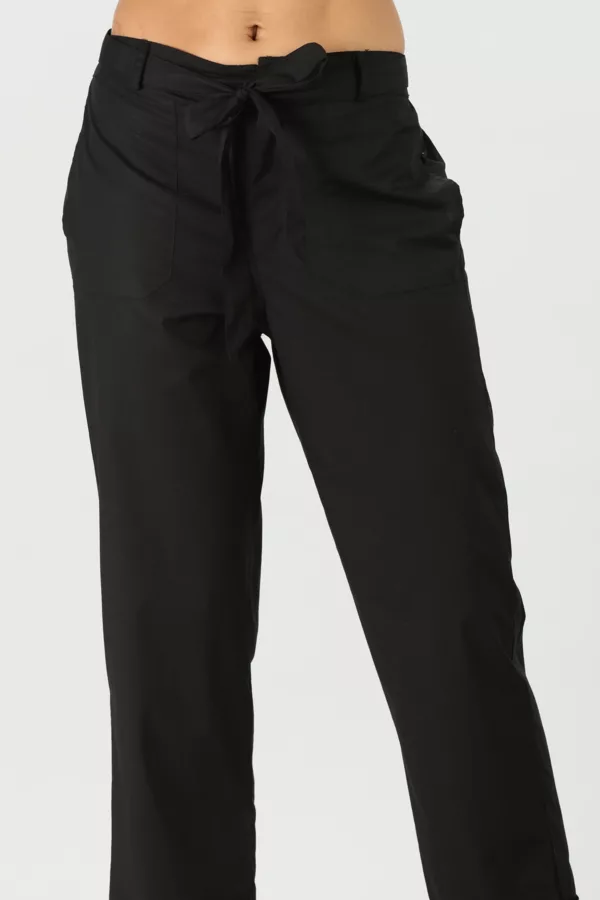 Solid Black Pant For Women