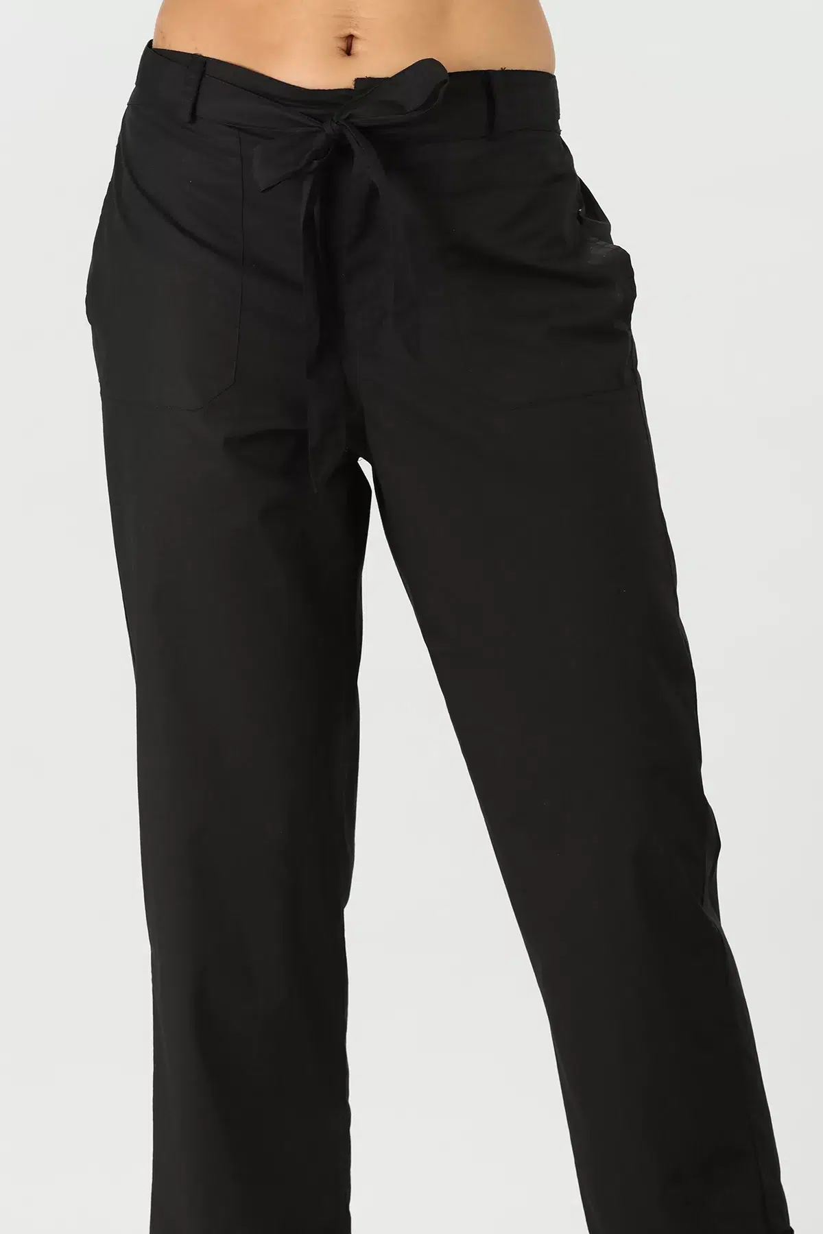 Solid Black Pant For Women