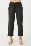 Solid Black Pant For Women