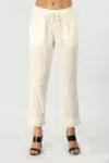Lace Off White Palazzo Pants For Women