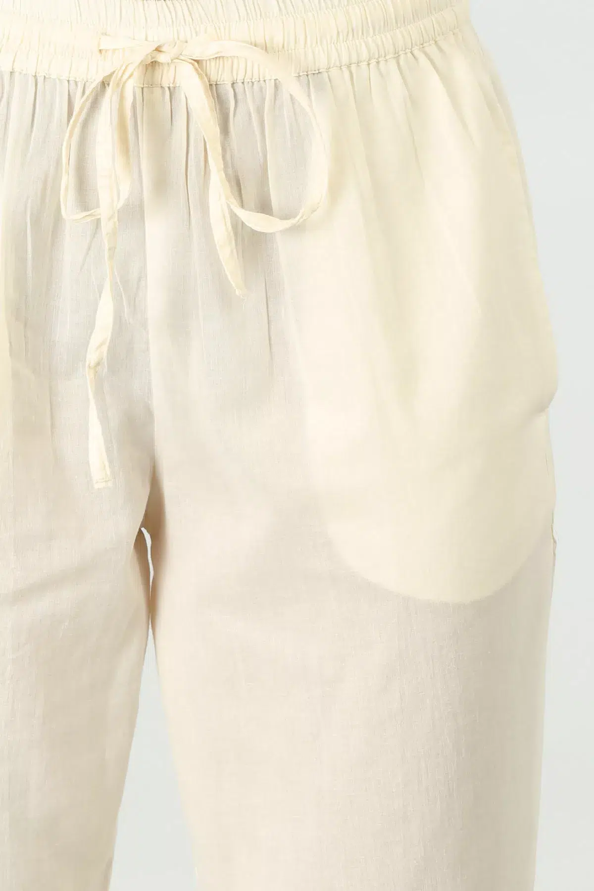 Lace Off White Palazzo Pants For Women