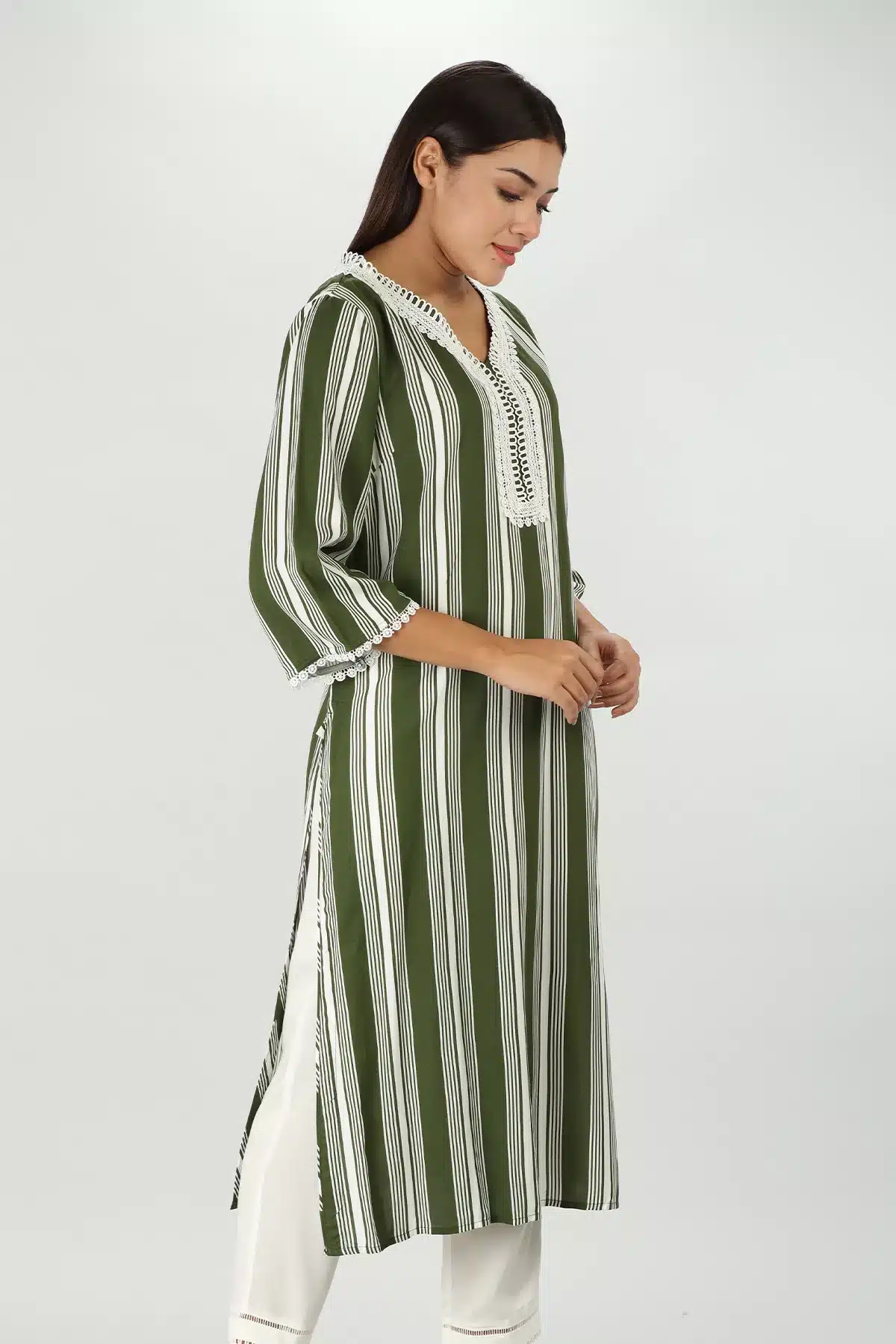 Olive Green Kurti For Women
