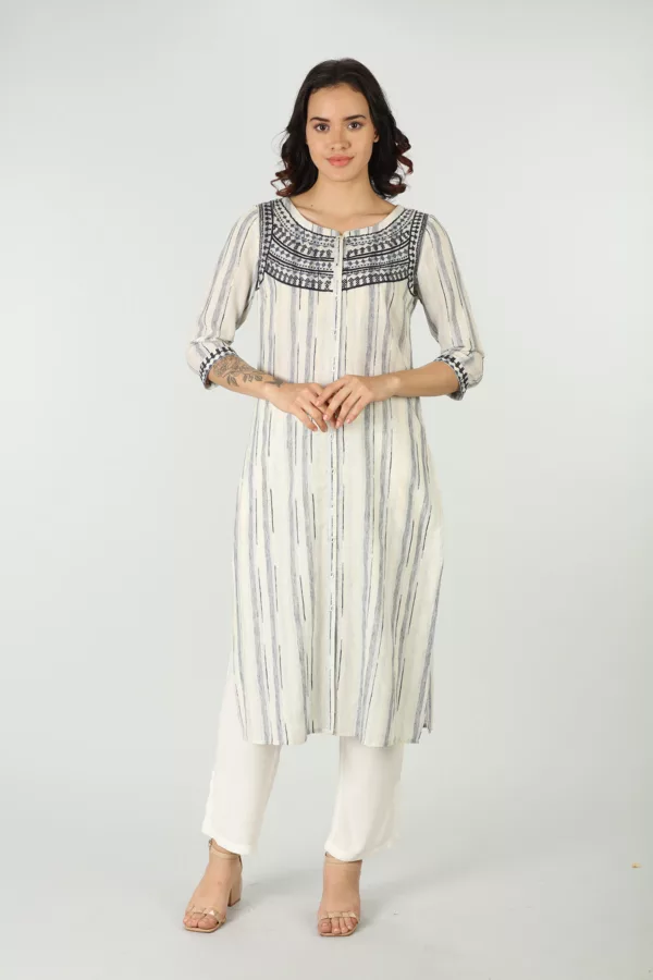 Off White Color Kurti For Women
