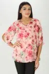 Printed Pink Top Women