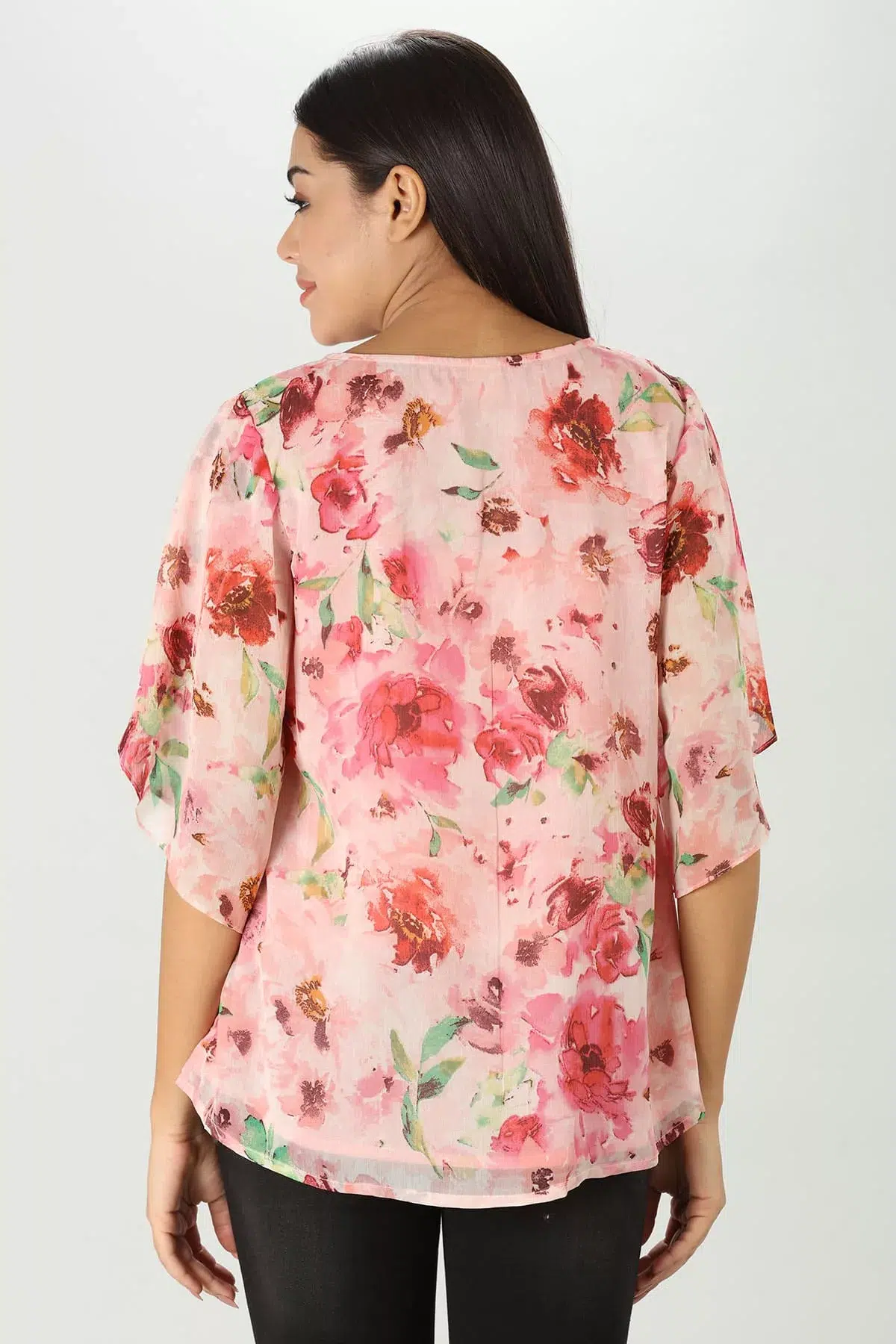 Printed Pink Top Women