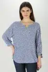 Printed Blue Tops For Women