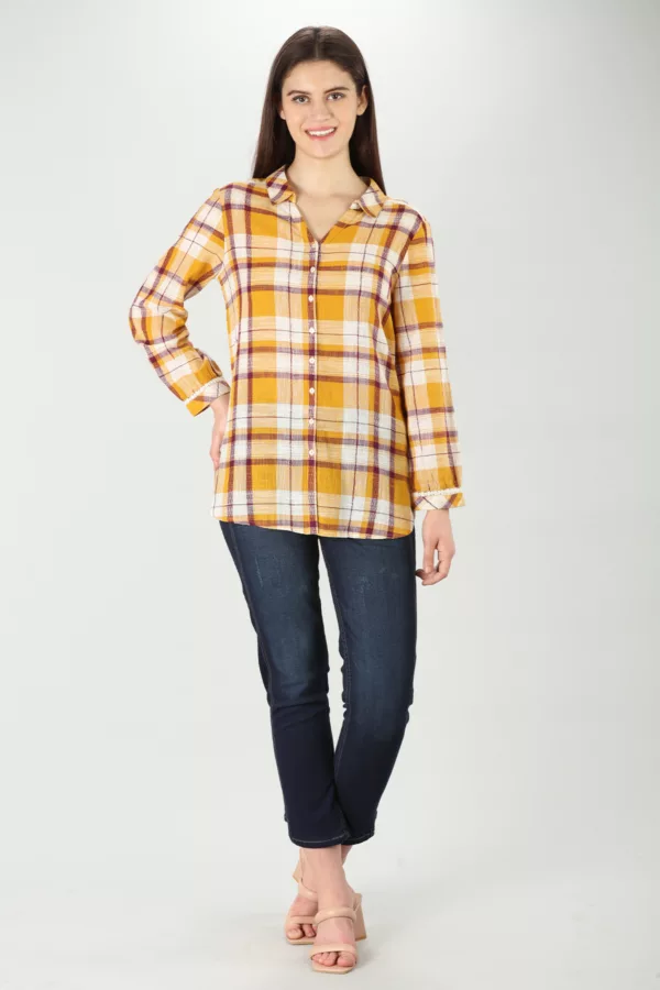 Mustard Yellow Shirt For Women