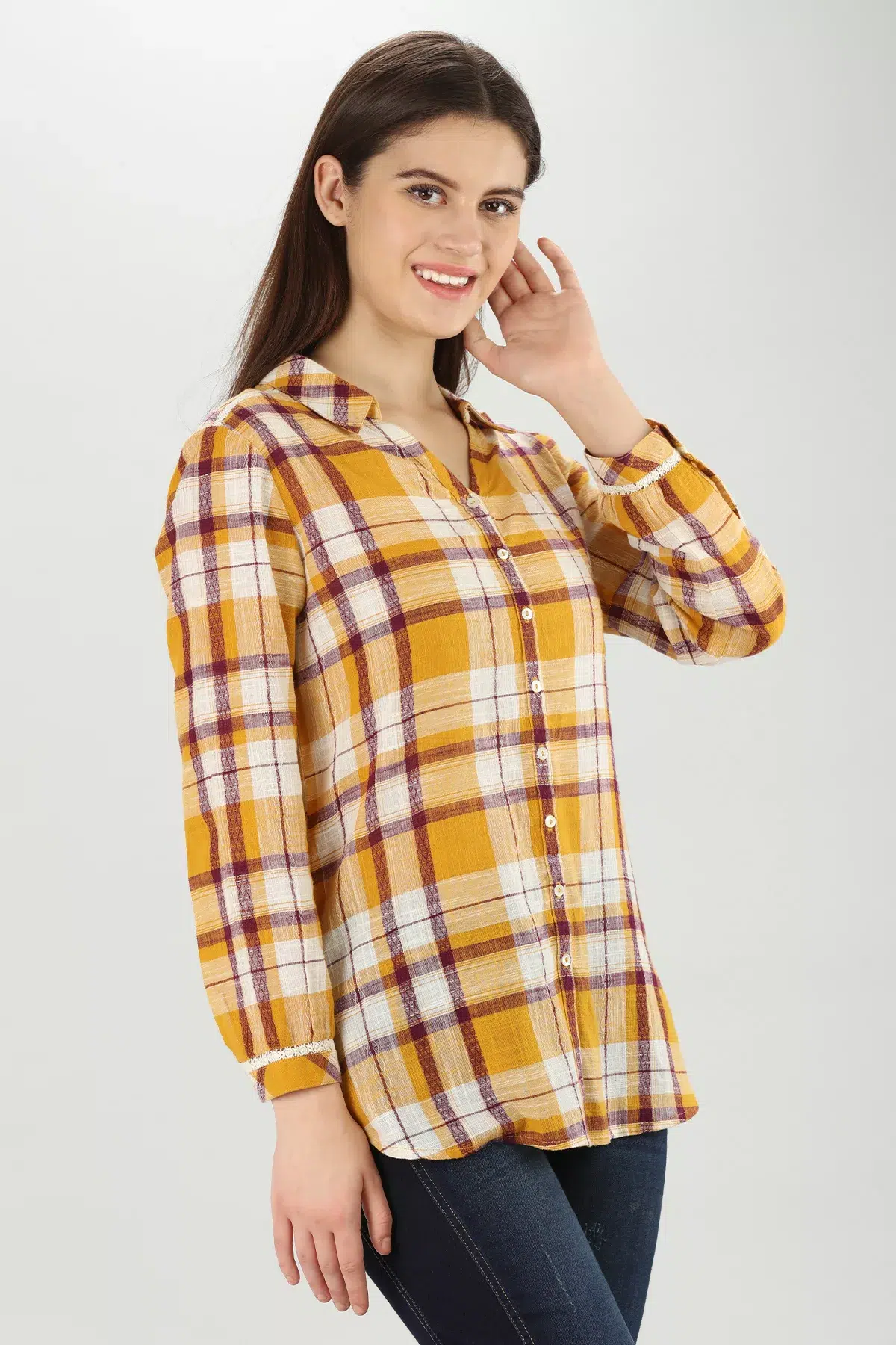 Mustard Yellow Shirt For Women