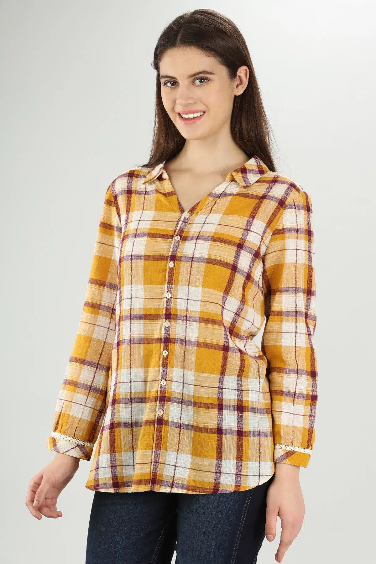Mustard Yellow Shirt For Women